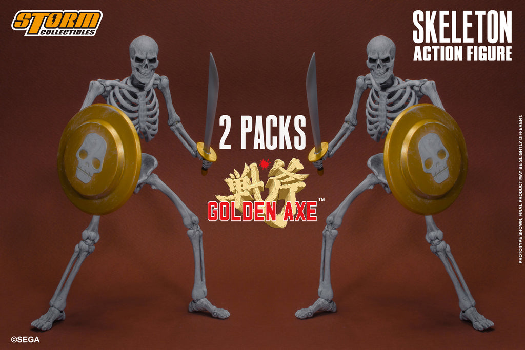 SKELETON TWO PACKS - GOLDEN AXE Action Figure – Storm Collectibles
