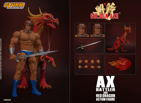 AX BATTLER & RED DRAGON - GOLDEN AXE Action Figure – Storm